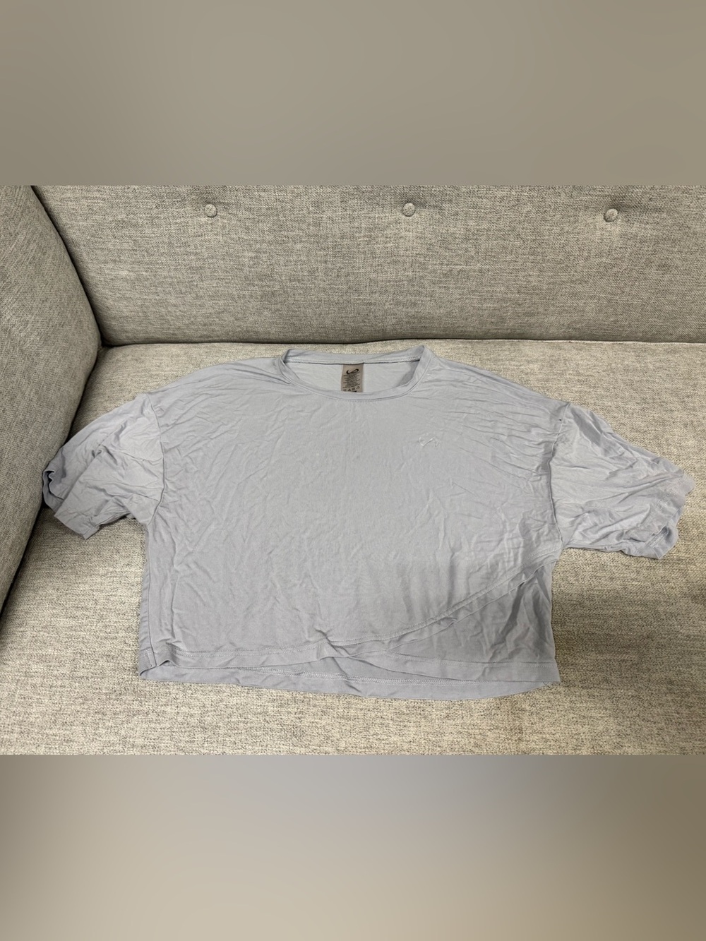 Cropped Light Gray Women's Tee - Unbranded